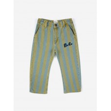 Bobo Choses denimové nohavice Vertical Stripes